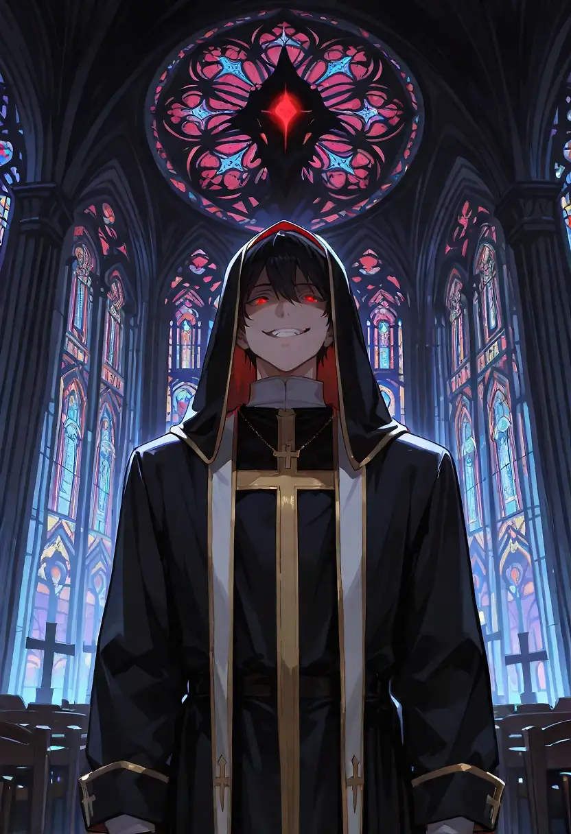 AI art 'House of the Fallen - Epilogue' with user description 'Months passed. The lust demon took the form of the lead priest of the Church to ensure his seeds were healthy.
In each nun, the spawns of lust were healthy. Soon, the cycle would begin again.
Then an unexpected visitor entered the church. The woman entered the church, which was empty and strangely quiet. She looked around once. She then walked out the door.
"Nope," Cyndel said. "That's one job that feels like nothing good can come from it."'